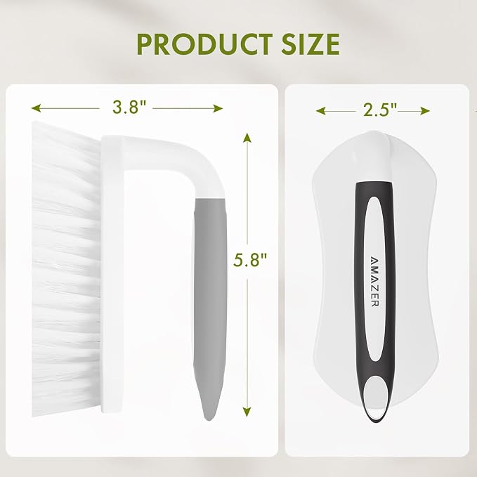 Scrub Brush for Cleaning Comfort Grip Bathtub Scrubber Stiff Bristles - Image 4