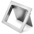 1 Pcs 304 Stainless Steel Trash Chute Lid Replacement, 7" x 9" Side Mounted Trash Chute with Hinged Inward Flip Garbage Bin Lids for Home Bathroom Commercial Cabinet Kitchen (Side-swing Lid)