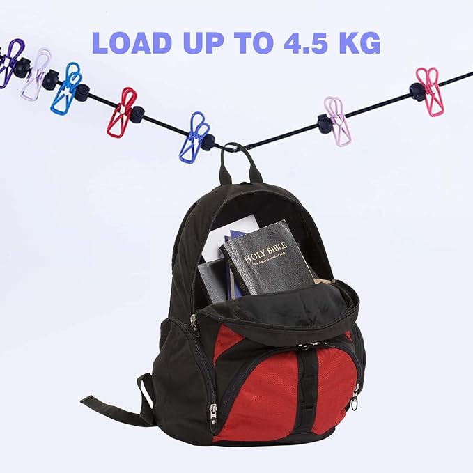 Travel Clothesline: 11.8Ft Portable Clothes Line - Image 7