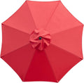 Sunnyglade 9ft Patio Umbrella Replacement Canopy Market Umbrella Top Outdoor Umbrella Canopy with 8 Ribs