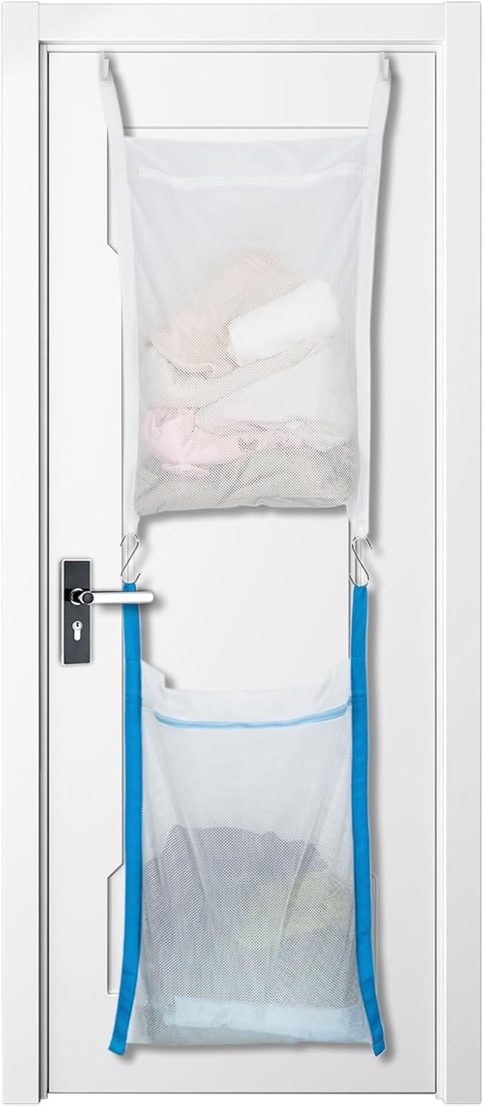Over Door Large Mesh Laundry Hamper Bag by Unknown