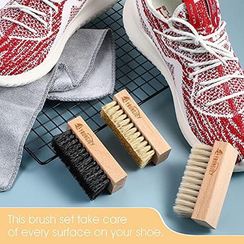 YoungJoy 3 Pieces Dual Sided Sneaker Shoe Cleaner Brush Set Shoes Clean Brush - Image 4