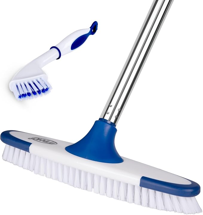 Floor Scrub Brush with Long Handle by ITTAHO