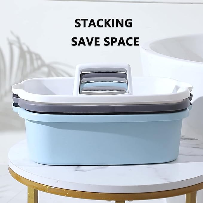 Large Cleaning Supplies Caddy Portable Shower Caddy Basket White 2 Pack - Image 4