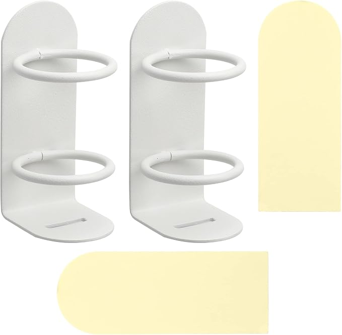 2 Pack Electric Toothbrush Holders Stick on The Wall Electric Metal Tooth by Dephnes