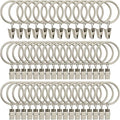 LLPJS 60 Pack Metal Curtain Rings by LLPJSCurtainRingsClipHooks