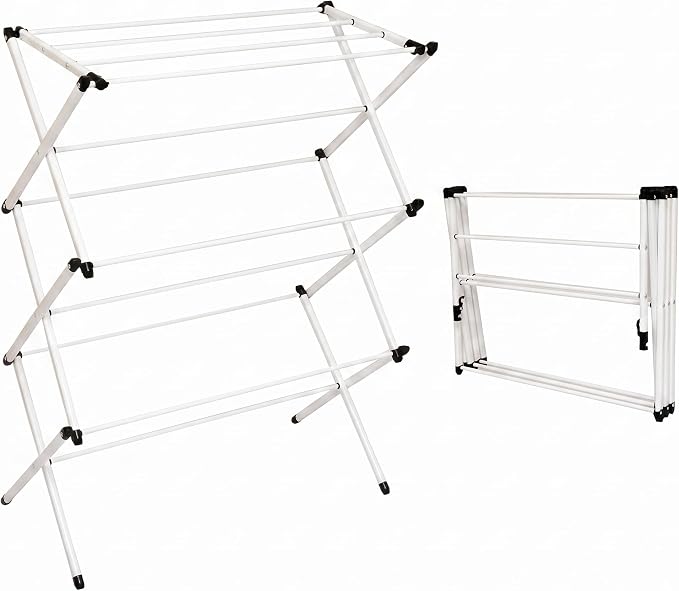 Honey-Can-Do 3-Tier Oversized Clothes Drying Rack, No Assembly | Oversized 31" by Honey-Can-Do