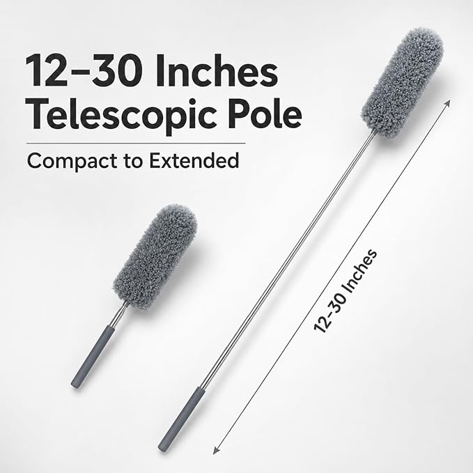 2 Pack Small Microfiber Feather Duster - Image 2