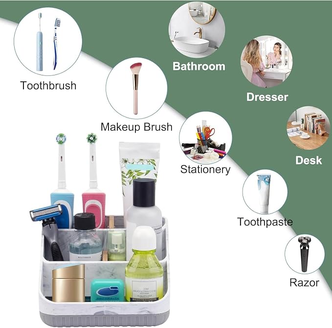 Bathroom Toothbrush Holders, 6 Slots, Detachable - Image 4