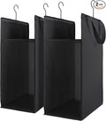 FENTEC Hanging Laundry Hamper，2 Pack Black Hanging Laundry Basket by Fentec