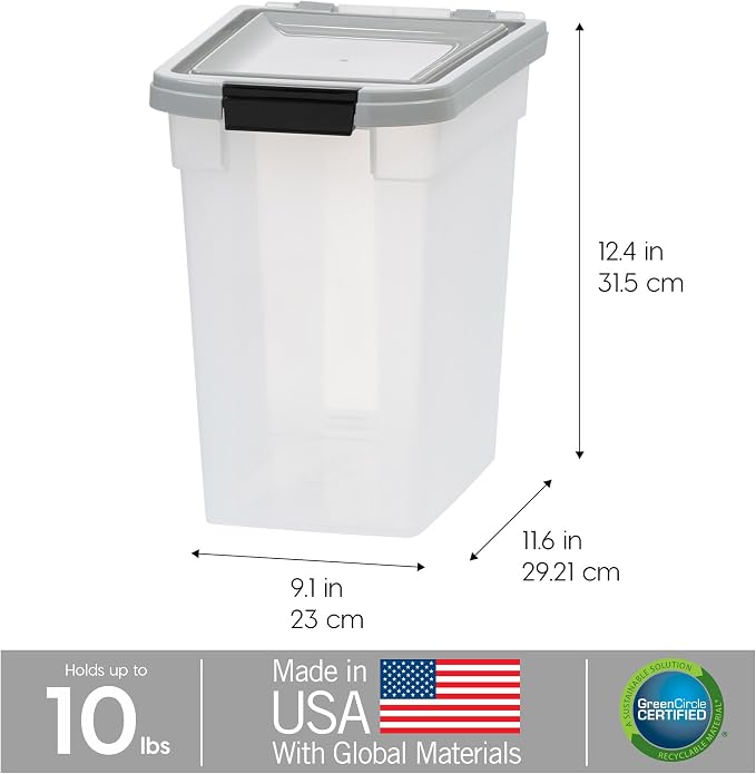 IRIS USA Dog Food Storage Container, Made in USA | BPA-Free, Airtight Seal - Image 3