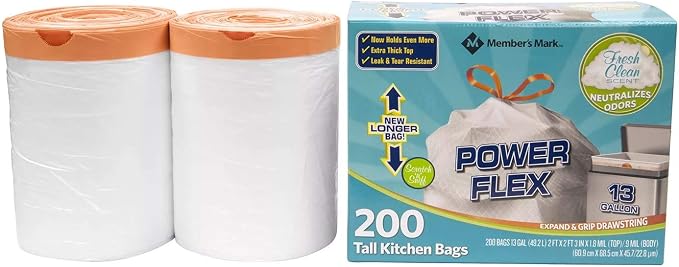Members Mark 13 Gal Power Flex, Leak Protection, Tall Kitchen Simple Fit - Image 2