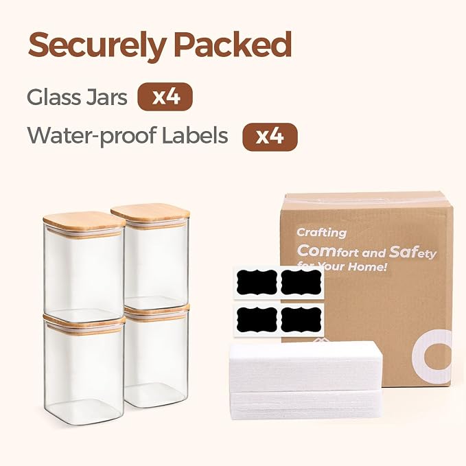 ComSaf Square Glass Containers - Image 8