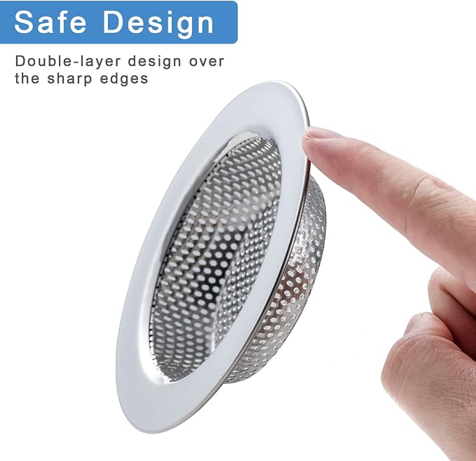 2 Pcs Sink Strainer Double-Layer Safe Design - Image 3