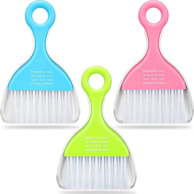 Chengu 3 Pcs Mini Dustpan Brush Set Small Broom by CHENGU