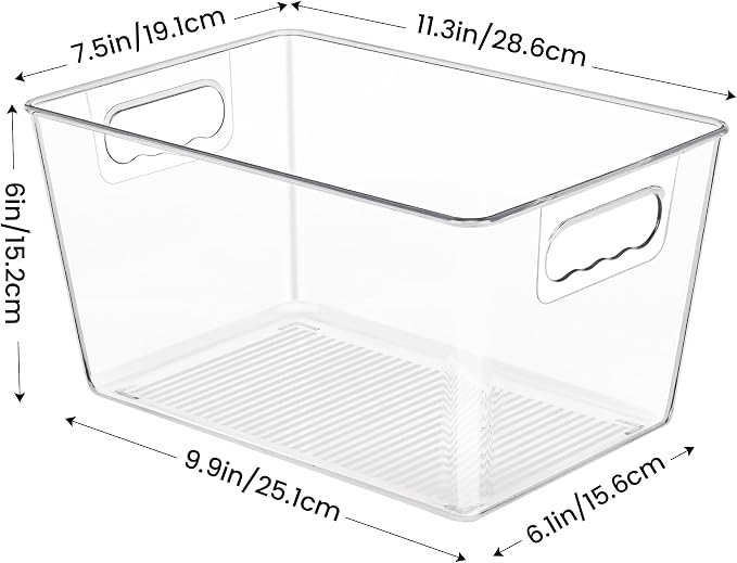 YIHONG 36 Pack Clear Pantry Organizer Bins, Plastic Containers - Image 2