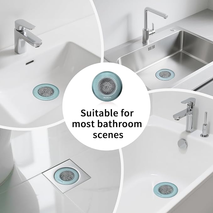 TRAPMATE Reversible Bathtub Drain Hair Catcher, Prevent Clogging Shower Drain - Image 5