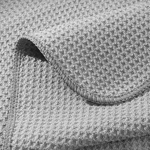 POLYTE 340 GSM Microfiber Waffle Kitchen Dish Cloth, 12x12 in, 8 Pack - Image 4