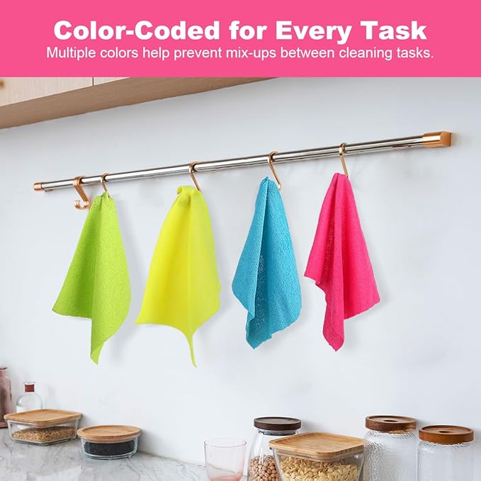 UNIMADE Microfiber Cleaning Cloth, 120 Pack Reusable Paper Towels - Image 6
