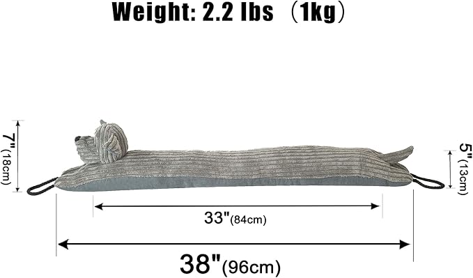 Under Door Draft Stopper Decorative Wind Stopper 38 inch - Image 2