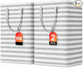 BOOMIBOO 2-Pack Large Laundry Basket, Waterproof Freestanding Laundry Hamper by BOOMIBOO