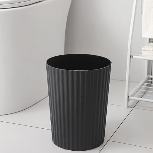 JiatuA Small Trash Can Plastic Wastebasket Round Garbage Container Bin - Image 4