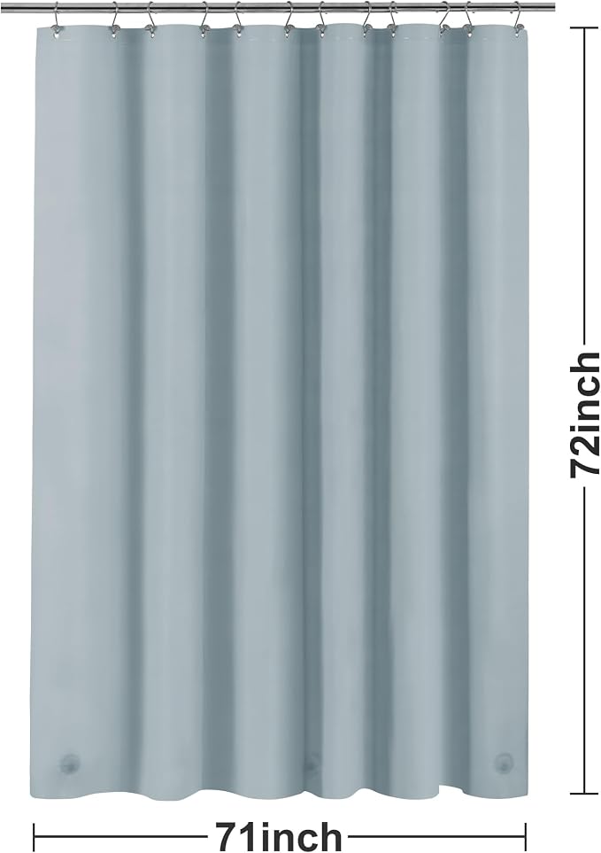 Barossa Design Shower Curtain Liner Standard Size, Stone Blue - Image 7