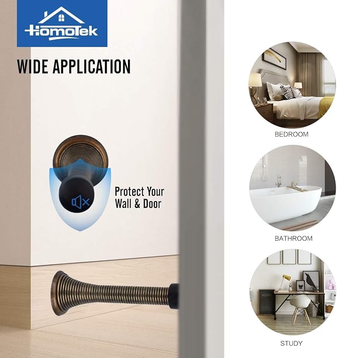 HOMOTEK 50 Pack Spring Door Stopper - Image 5