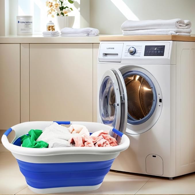 SAMMART 40L Collapsible Plastic Laundry Basket - Image 5