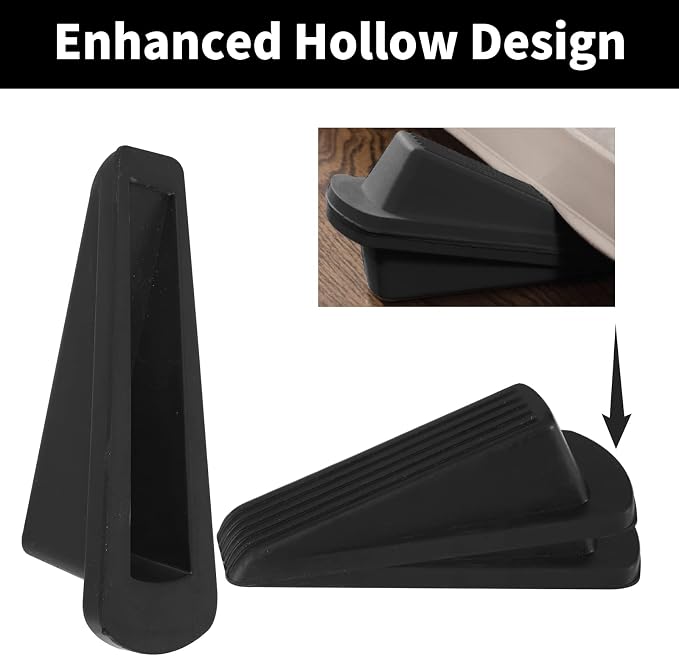 Door Stoppers, 4 Pack Premium Rubber Door Stoppers - Image 5