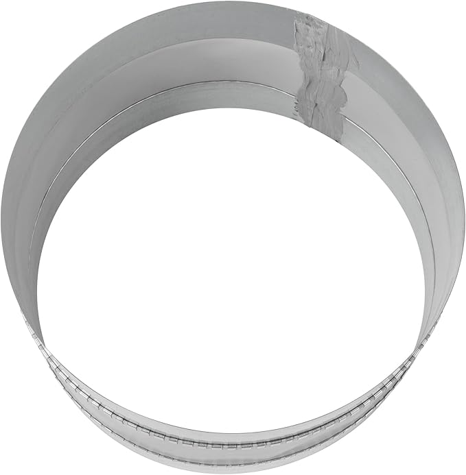 Vent Systems 10" Inch Flexible Vibration-Reducing Female Fit Duct Connector – Galvanized Steel HVAC Ducting for Joining Two Male Duct Fittings – Dust Collection Fittings Inline Noise-Reducing Coupler
