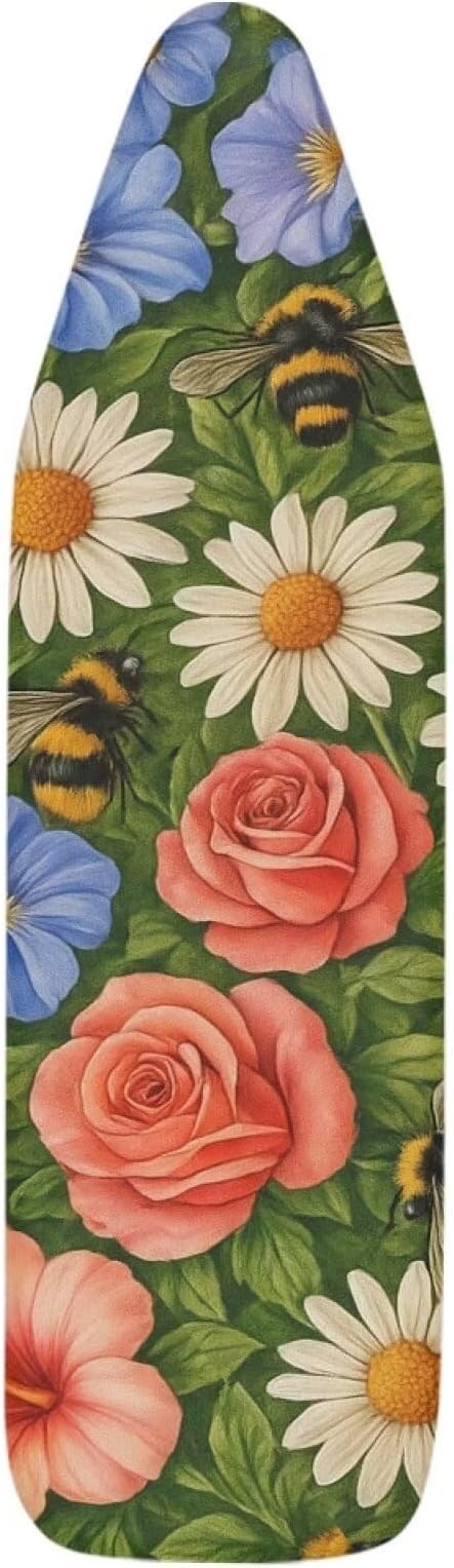 Rose Ironing Board Cover Non Stick Scorch Ironing Board Cover and Pad Standard - Image 7