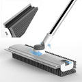 Floor Scrub Brush with Long Handle, 3 in 1 Scrape and Heavy-Duty Stiff Bristle by DOLPLEAP
