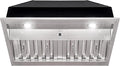 Akicon Range Hood Insert 30 Inch, 600 CFM Ultra Quiet Stainless Steel Ducted Insert, Built-in Kitchen Vent Hood with Dimmable LED Lights and Dishwasher Safe Filters