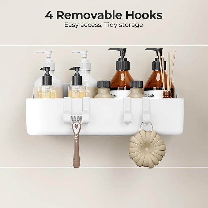 Orimade Shower Caddy 5-Pack, No-Drill Adhesive Shelves - Image 9