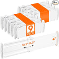 Lifewit 9 Pack 4" High Drawer Dividers, Adjustable Drawer Organizer Clothes | by Lifewit