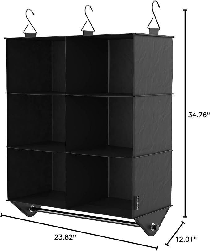 ClosetMaid 6-Shelf Fabric Hanging Closet Organizer - Image 10