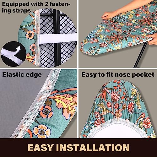 caius Ironing Board Cover and Pad, Elastic Edge, Easy Fit - Image 4