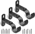 Adjustable Curtain Rod Brackets, Metal Window Drapery Rod Hanger Holders Hooks by AMZSEVEN