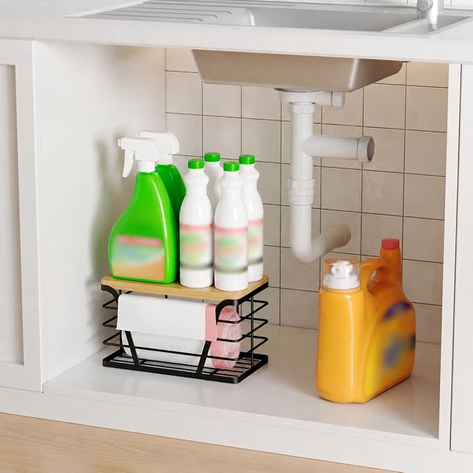 TIDIIABODE Small Grocery Bag Holder, Trash bag holder - Image 4
