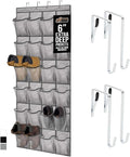 GORILLA GRIP Over the Door Shoe Organizer, 24 Extra Large Pockets, Space Saving by Unknown