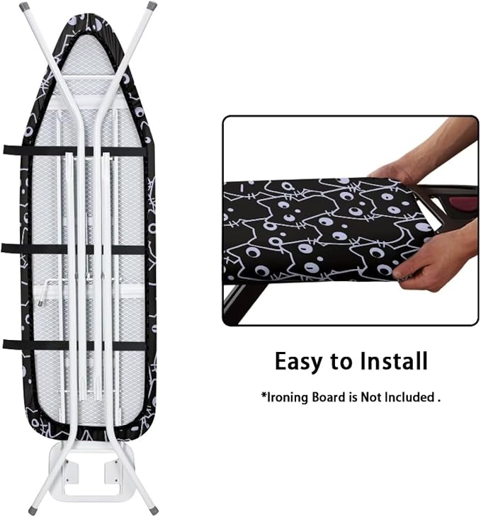 Funny Cats Print Ironing Board Cover Soft Ironing Board Cover, Non Stick Scorch - Image 5