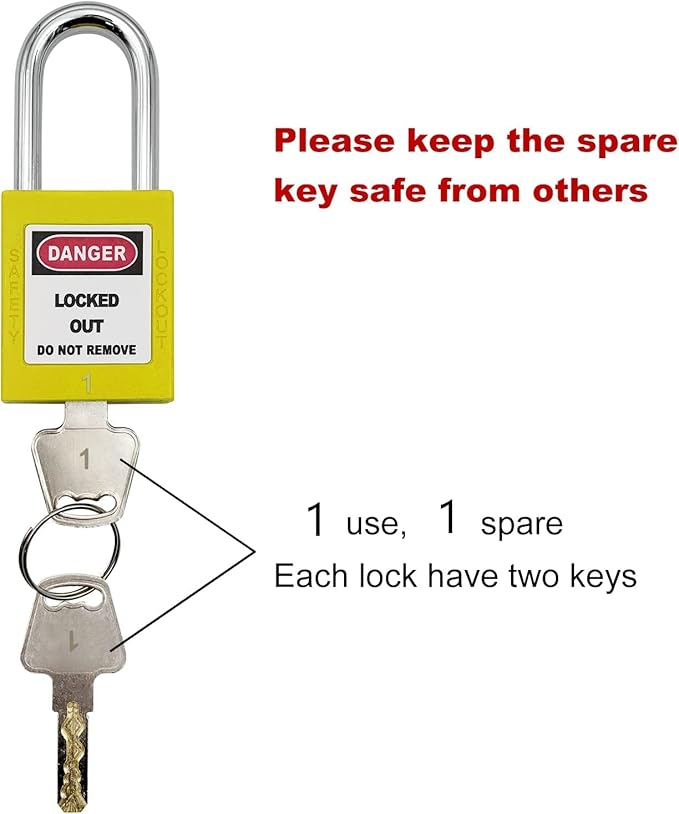 Lockout Tagout Locks, Safety Padlocks, Loto Locks Keyed Differently Lock Out Tag Out Device Plastic