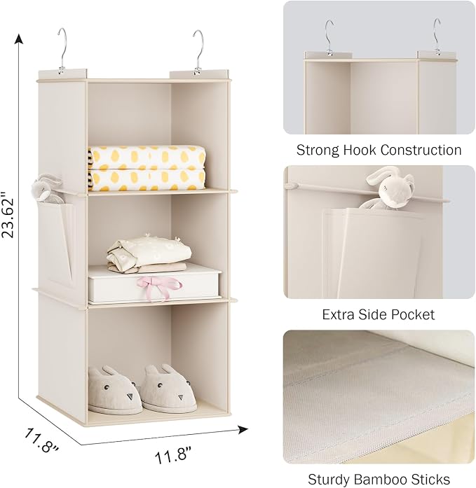 YOUDENOVA Hanging Closet Organizer and Storage - Image 3