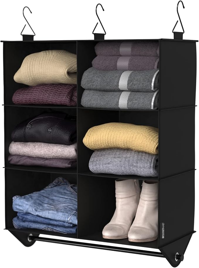 ClosetMaid 6-Shelf Fabric Hanging Closet Organizer by Unknown
