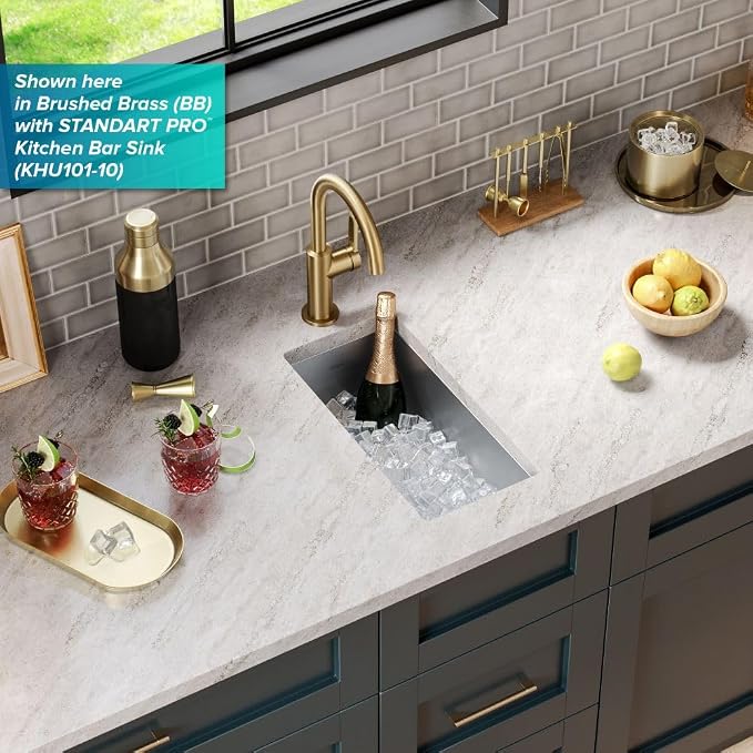 KRAUS Oletto Single Handle Kitchen Bar Faucet in Matte Black, KPF-2822MB - Image 7