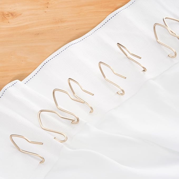 Outus 58 Pack Metal Curtain Hooks Pin On Drapery Hooks 1.2 x 1 Inch - Image 4