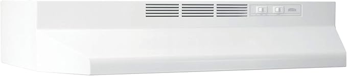 Broan-NuTone 413001 Non-Ducted Ductless Range Hood with Lights Exhaust Fan for Under Cabinet, 30-Inch, White
