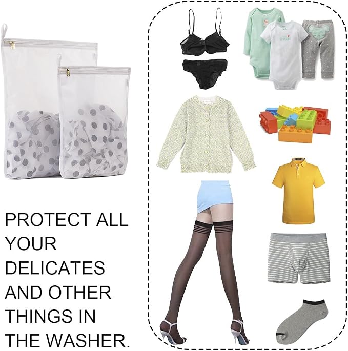 TENRAI Delicates Laundry Bags, Bra Fine Mesh Wash Bag - Image 6