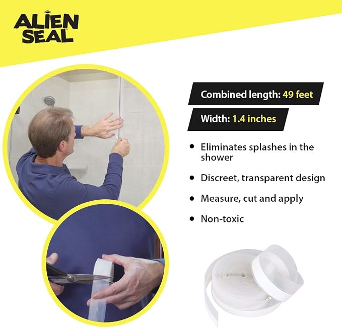 Alien Draft Seal Weather Stripping Door Seal – Longer 64ft Silicone Door Bottom - Image 2